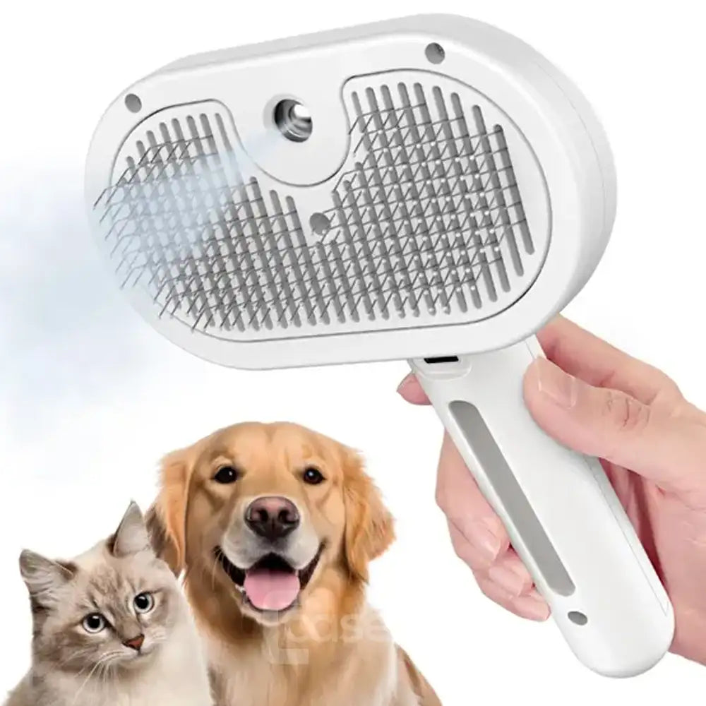 Escova pet 3 em 1 Recarregável a Vapor