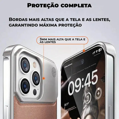 Case Apple Frameless SteelClick Couro Magsafe