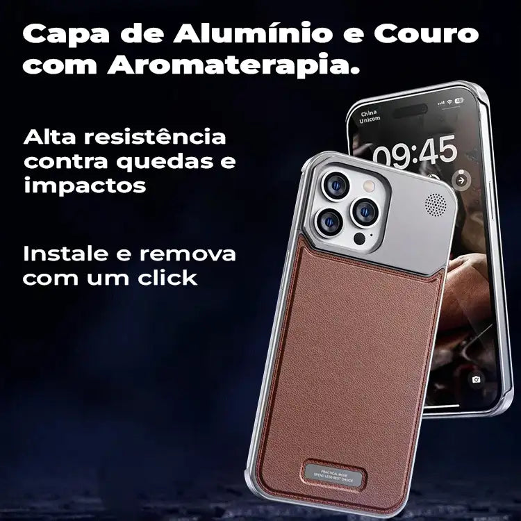 Case Apple Frameless SteelClick Couro Magsafe