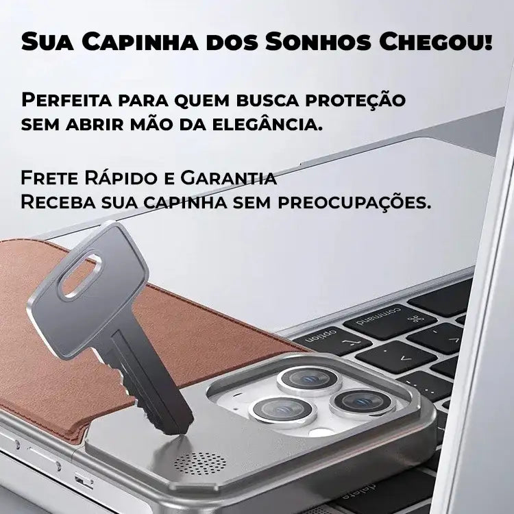 Case Apple Frameless SteelClick Couro Magsafe