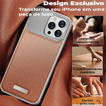 Case Apple Frameless SteelClick Couro Magsafe