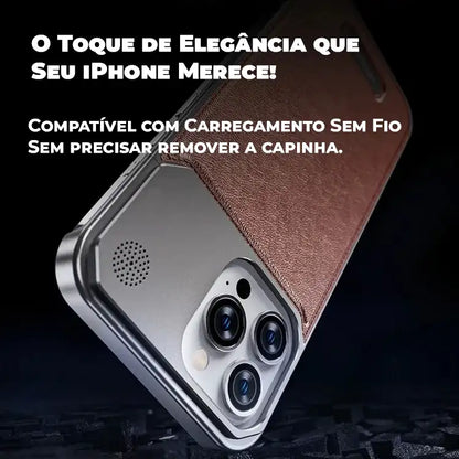 Case Apple Frameless SteelClick Couro Magsafe