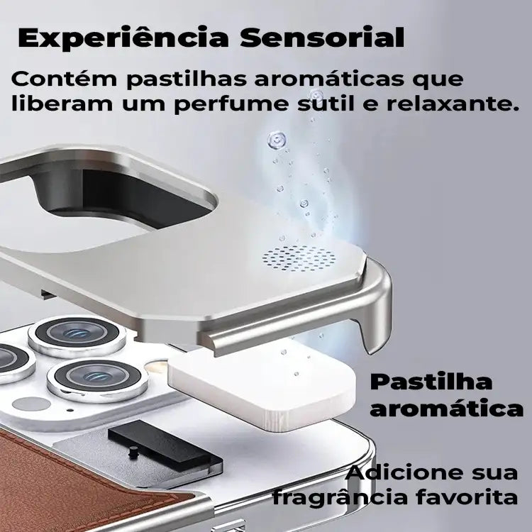 Case Apple Frameless SteelClick Couro Magsafe