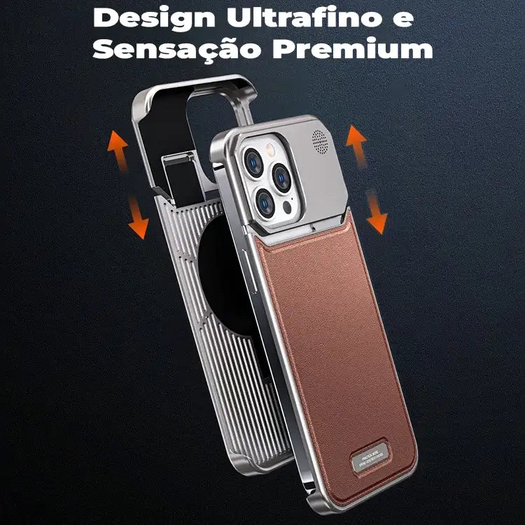 Case Apple Frameless SteelClick Couro Magsafe