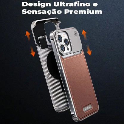 Case Apple Frameless SteelClick Couro Magsafe