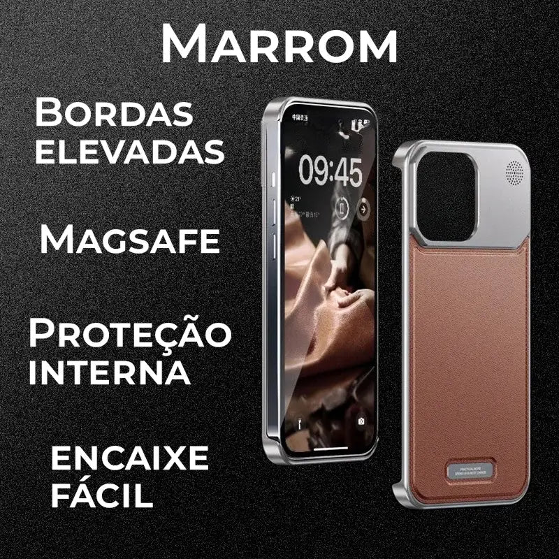 Case Apple Frameless SteelClick Couro Magsafe
