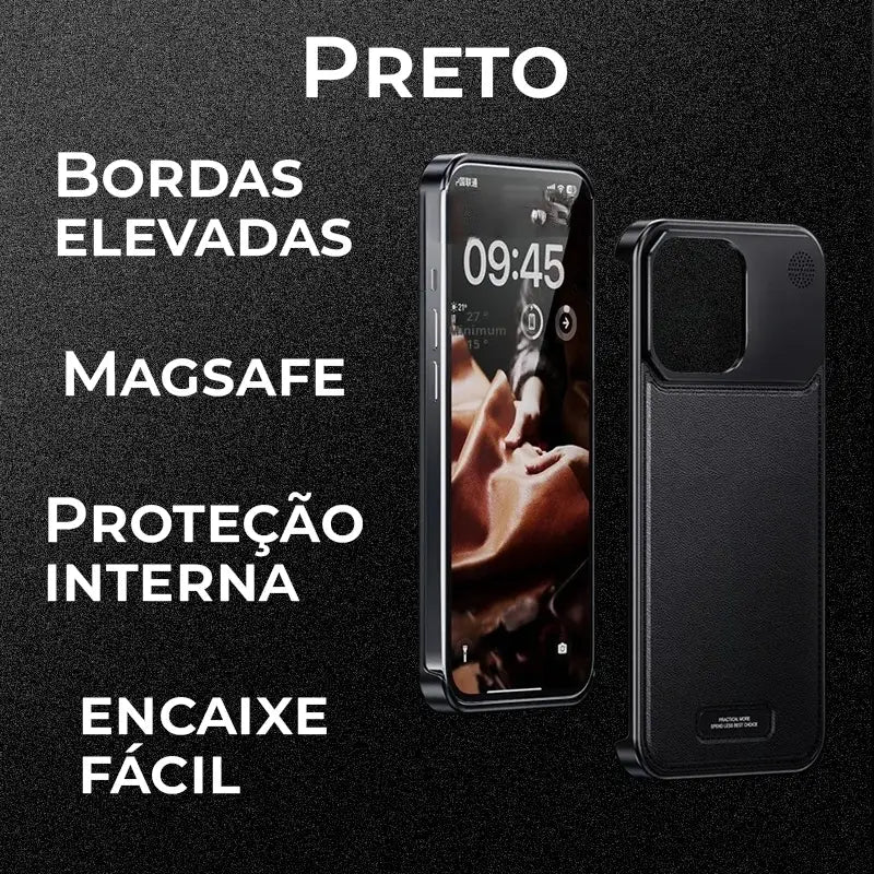 Case Apple Frameless SteelClick Couro Magsafe