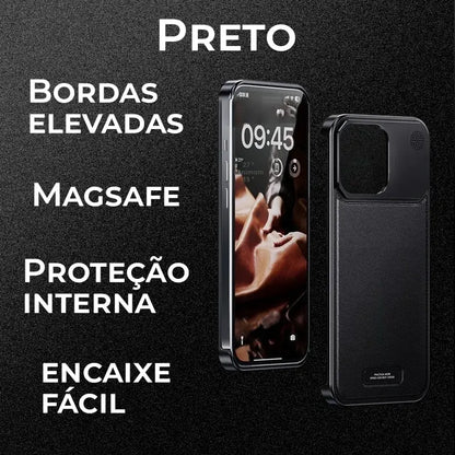 Case Apple Frameless SteelClick Couro Magsafe