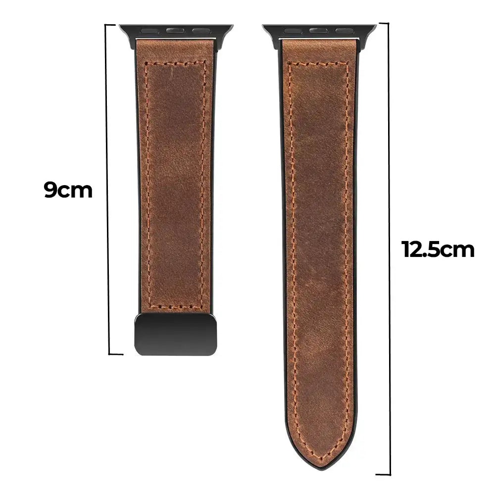 Pulseira Magnética de Couro Apple Watch