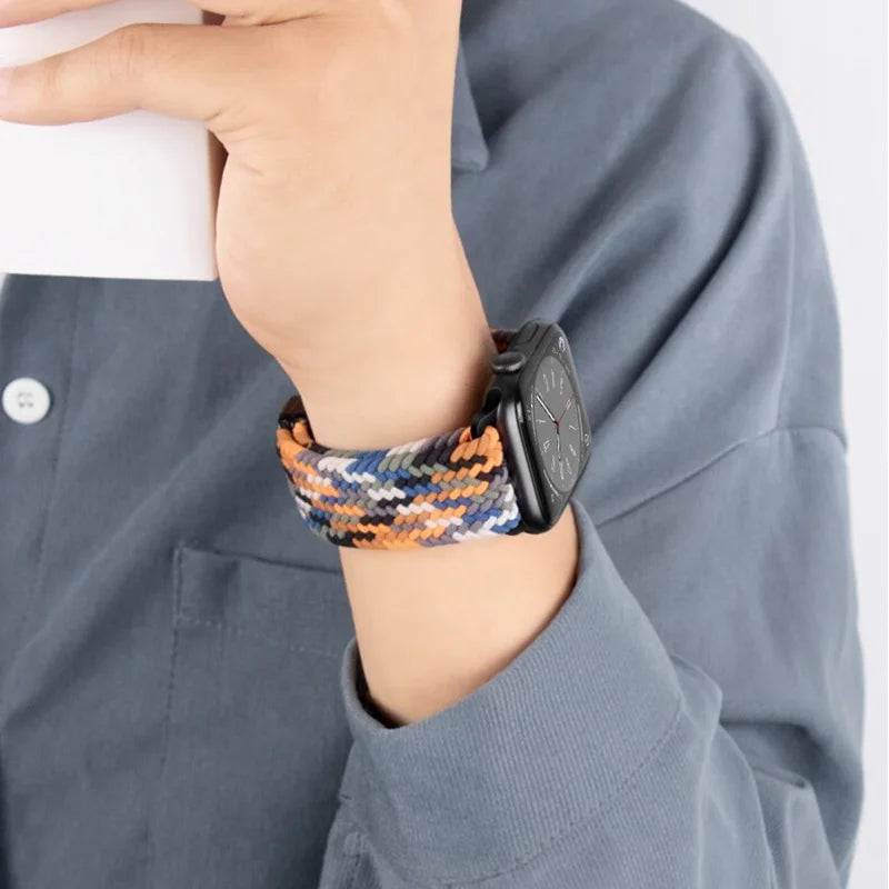 Pulseira Trançada de Nylon Magnética Apple Watch
