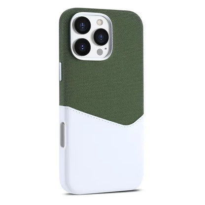 Case Apple Dual Couro e Tecido