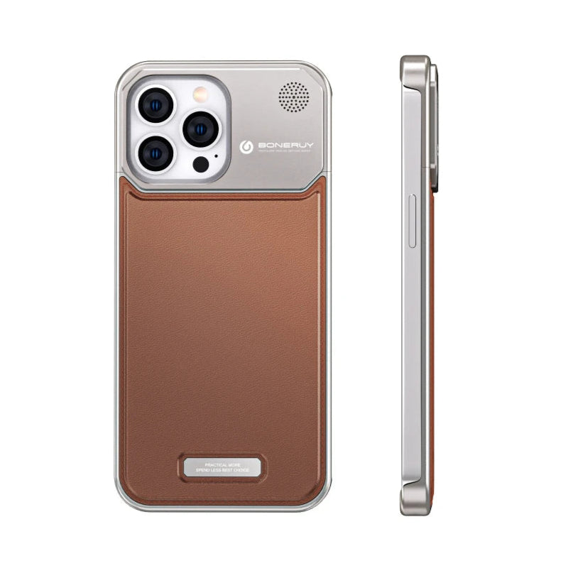 Case Apple Frameless SteelClick Couro Magsafe